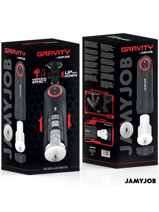 JAMYJOB GRAVITY MASTURBADOR VAGINA AUTOMATICO 5 MODOS DE EMPUJE Y EFECTO SONIDO