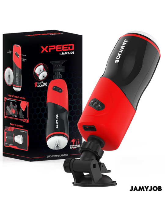 JAMYJOB XPEED MASTURBADOR VAGINA AUTOMATICO 5 MODOS DE EMPUJE Y EFECTO SONIDO