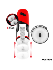 JAMYJOB XPEED MASTURBADOR VAGINA AUTOMATICO 5 MODOS DE EMPUJE Y EFECTO SONIDO