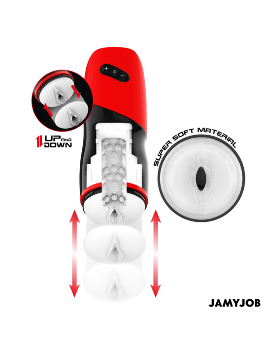 JAMYJOB XPEED MASTURBADOR VAGINA AUTOMATICO 5 MODOS DE EMPUJE Y EFECTO SONIDO