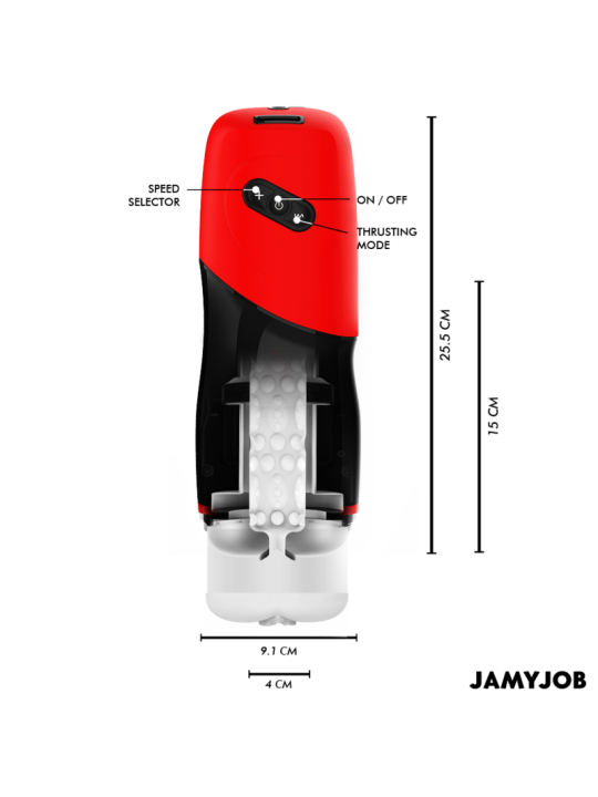 JAMYJOB XPEED MASTURBADOR VAGINA AUTOMATICO 5 MODOS DE EMPUJE Y EFECTO SONIDO