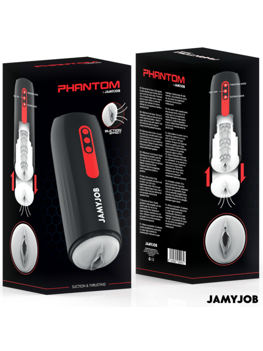 JAMYJOB PHANTOM MASTURBADOR VAGINA AUTOMTICO 5 MODOS ONDAS ESTIMULADORAS Y EMPUJE