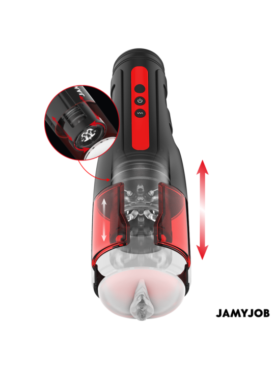 JAMYJOB CYCLONE MASTURBADOR VAGINA AUTOMATICO 10 MODOS ROTACION Y EMPUJE