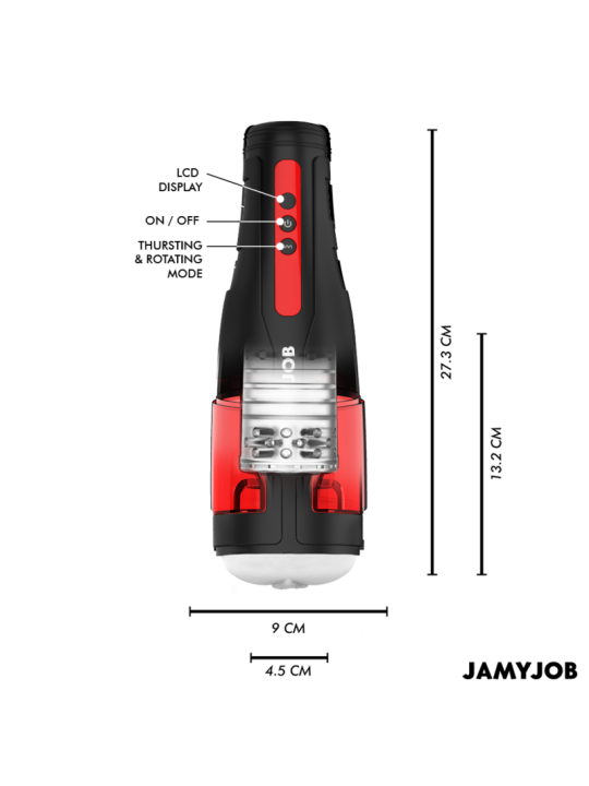 JAMYJOB CYCLONE MASTURBADOR VAGINA AUTOMATICO 10 MODOS ROTACION Y EMPUJE
