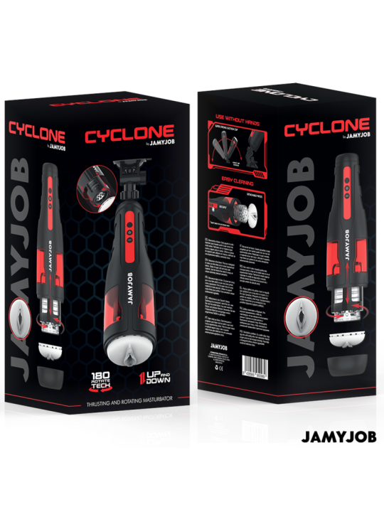 JAMYJOB CYCLONE MASTURBADOR VAGINA AUTOMATICO 10 MODOS ROTACION Y EMPUJE
