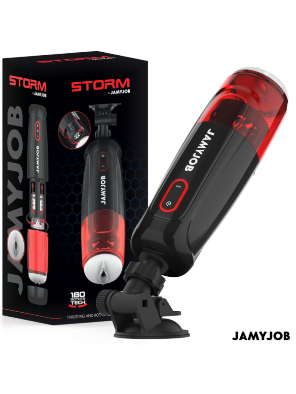 JAMYJOB STORM MASTURBADOR VAGINA AUTOMATICO 10 MODOS ROTACION Y EMPUJE