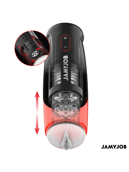 JAMYJOB STORM MASTURBADOR VAGINA AUTOMATICO 10 MODOS ROTACION Y EMPUJE