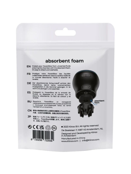 KIIROO POWER BLOW ESPUMA ABSORBENTE DE RESPUESTO 5 UNIDADES