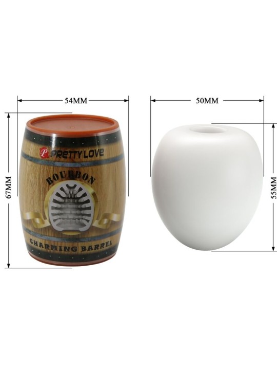 PRETTY LOVE MASTURBADOR MASCULINO HUEVO BLANCO MODELO 2