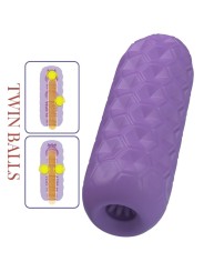 PRETTY LOVE TWIN BALLS MASTURBADOR MASCULINO MORADO
