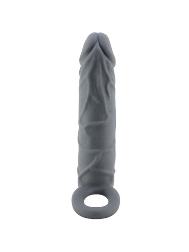 PRETTY LOVE FUNDA DE PENE DE PIEL REALISTICA GRIS OSCURO