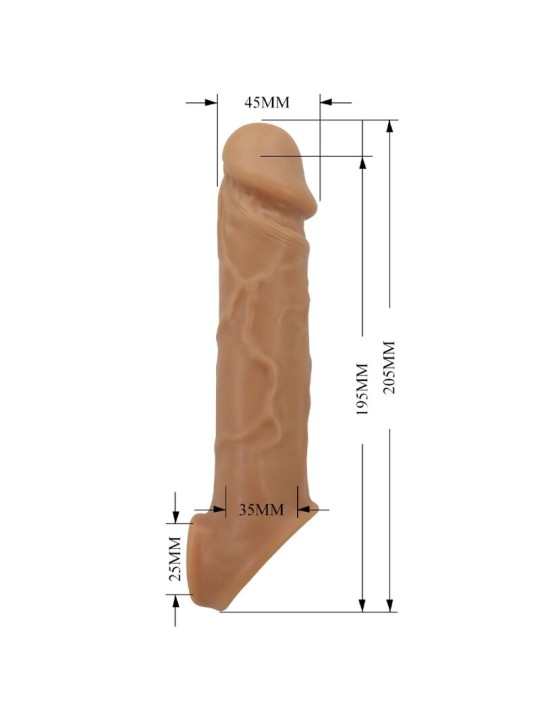 PRETTY LOVE FUNDA DE PENE DE PIEL REALISTICA NATURAL