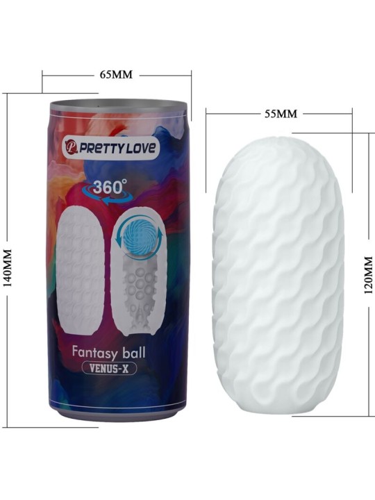 PRETTY LOVE VENUS X MASTURBADOR MASCULINO MODELO 2 BLANCO