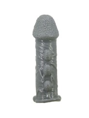 PRETTY LOVE FUNDA REALISTICA ALARGADORA Y RETARDANTE PARA PENE GRIS