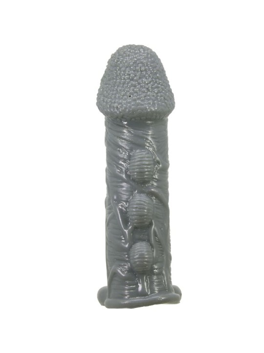 PRETTY LOVE FUNDA REALISTICA ALARGADORA Y RETARDANTE PARA PENE GRIS