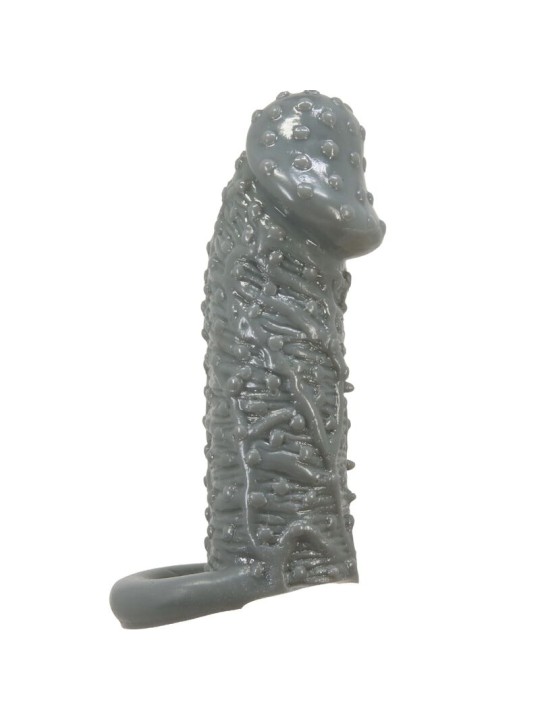 PRETTY LOVE FUNDA REALISTICA ALARGADORA Y RETARDANTE PARA PENE MODELO 2 GRIS