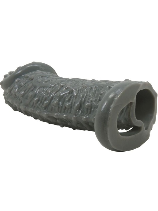 PRETTY LOVE FUNDA REALISTICA ALARGADORA Y RETARDANTE PARA PENE MODELO 2 GRIS
