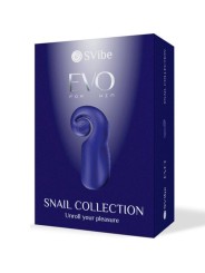 SNAIL VIBE EVO FOR HIM MASTURBADOR MASCULINO SLIDE NROLL AZUL OSCURO