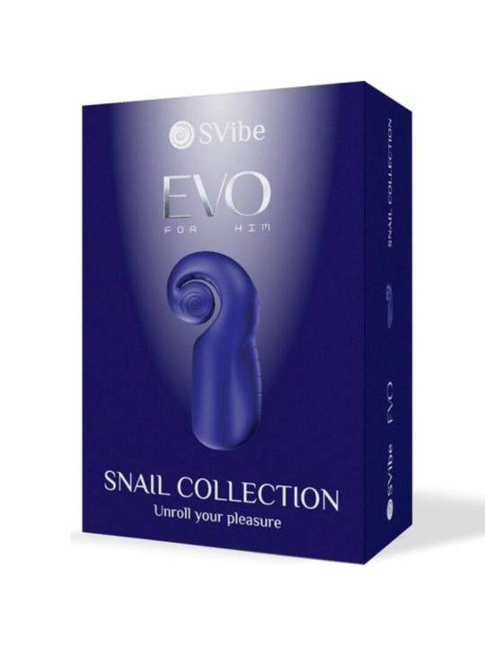 SNAIL VIBE EVO FOR HIM MASTURBADOR MASCULINO SLIDE NROLL AZUL OSCURO