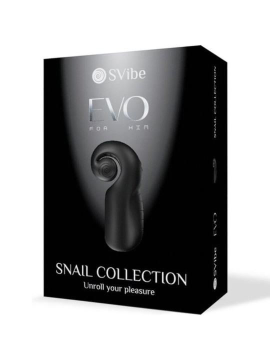 SNAIL VIBE EVO FOR HIM MASTURBADOR MASCULINO SLIDE NROLL NEGRO