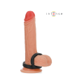 INTENSE BOBBY ANILLO DOBLE PARA PENE SILICONA NEGRO
