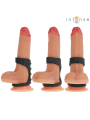 INTENSE THEO ANILLO DOBLE PARA PENE SILICONA NEGRO MODELO 3