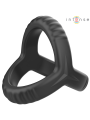 INTENSE CARSON ANILLO DOBLE PARA PENE SILICONA NEGRO MODELO 4