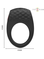 INTENSE CLOVER ANILLO VIBRADOR PENE 10 VIBRACIONES NEGRO