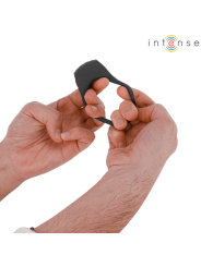 INTENSE CLOVER ANILLO VIBRADOR PENE 10 VIBRACIONES NEGRO