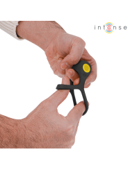 INTENSE ALEX ANILLO DOBLE VIBRADOR PENE 10 VIBRACIONES NEGRO