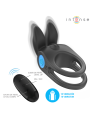 INTENSE SAM ANILLO DOBLE VIBRADOR PENE 10 VIBRACIONES NEGRO