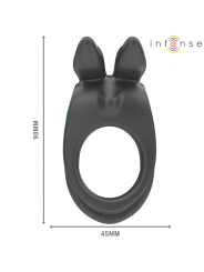 INTENSE SAM ANILLO DOBLE VIBRADOR PENE 10 VIBRACIONES NEGRO