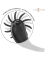INTENSE MABEL ANILLO VIBRADOR 10 VIBRACIONES CON ESTIMULADOR DE CLITORIS NEGRO