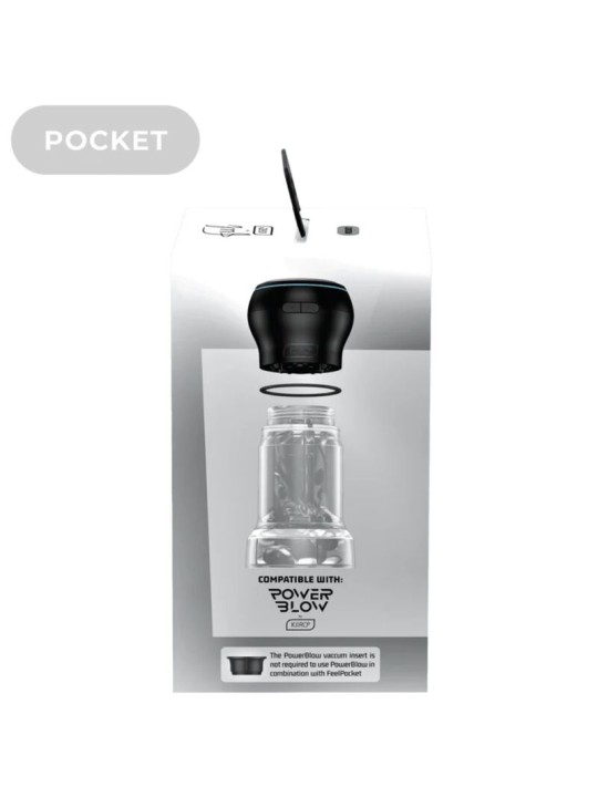 KIIROO FEEL POCKET STROKER CRYSTAL BY KIIROO TRANSPARENTE