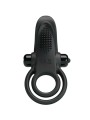 PRETTY LOVE DOBLE ANILLO VIBRADOR ESTIMULADOR CLITORIS 10 VIBRACIONES NEGRO