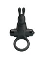 PRETTY LOVE ANILLO VIBRADOR ESTIMULADOR RABBIT CLITORIS 10 VIBRACIONES NEGRO