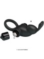 PRETTY LOVE ANILLO VIBRADOR ESTIMULADOR RABBIT CLITORIS 10 VIBRACIONES NEGRO