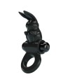 PRETTY LOVE EXCITING RING ANILLO VIBRADOR RABBIT 10 VIBRACIONES NEGRO