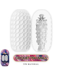 PRETTY LOVE COQUETTISH BALLS MASTURBADOR MASCULINO SILICONA BLANCO