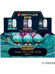PRETTY LOVE VENUS X 15 MASTURBADORES MASCULINOS SILICONA BLANCO