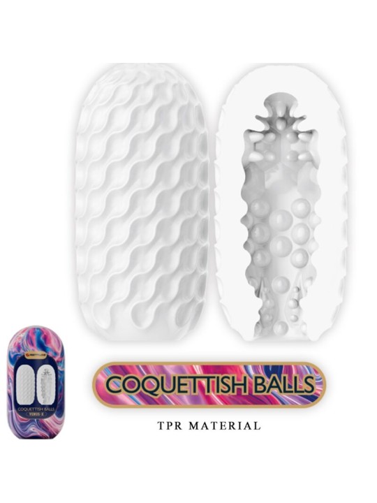 PRETTY LOVE VENUS X 15 MASTURBADORES MASCULINOS SILICONA BLANCO