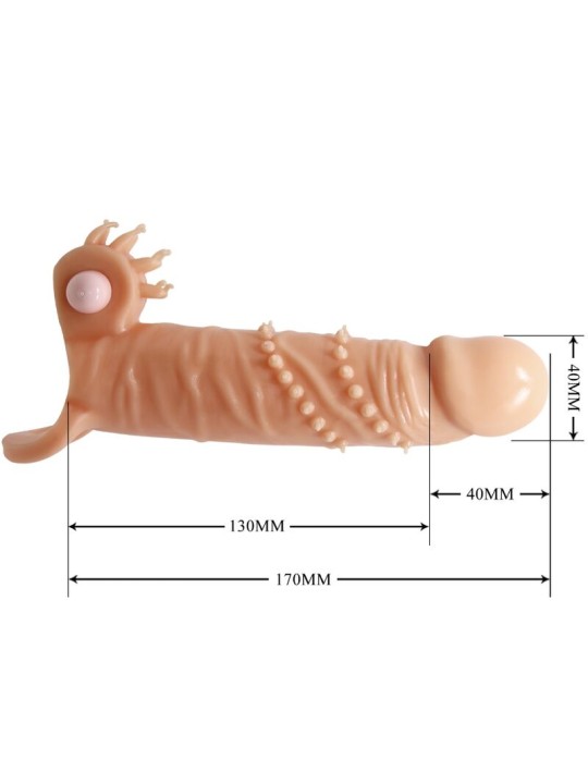 PRETTY LOVE CONNOR FUNDA PARA PENE ESTIMULADOR DE CLITORIS NATURAL