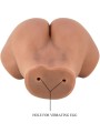 CRAZY BULL HAILEY TRASERO VIBRADOR CON VAGINA Y ANO REALISTICO MULATO CONTROL REMOTO