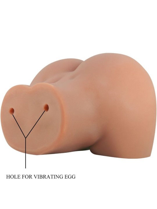 CRAZY BULL MILA TRASERO VIBRADOR CON VAGINA Y ANO REALISTICO NATURAL CONTROL REMOTO