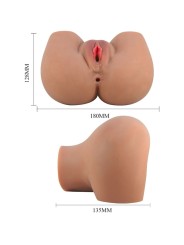 CRAZY BULL MILA TRASERO VIBRADOR CON VAGINA Y ANO REALISTICO NATURAL CONTROL REMOTO