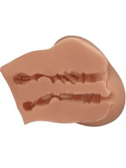 CRAZY BULL LUNA TRASERO VIBRADOR CON VAGINA Y ANO REALISTICO NATURAL CONTROL REMOTO