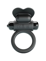 PRETTY LOVE DEBONAIRE ANILLO VIBRADOR CONEJO 10 VIBRACIONES NEGRO