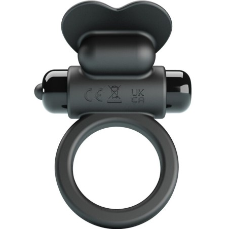 PRETTY LOVE DEBONAIRE ANILLO VIBRADOR CONEJO 10 VIBRACIONES NEGRO