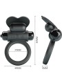 PRETTY LOVE DEBONAIRE ANILLO VIBRADOR CONEJO 10 VIBRACIONES NEGRO