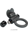 PRETTY LOVE DEBONAIRE ANILLO VIBRADOR CONEJO 10 VIBRACIONES NEGRO